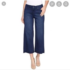 Liverpool crop wide leg jean